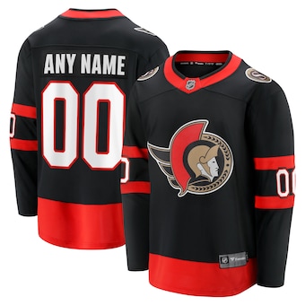 Men's Ottawa Senators Fanatics Branded Black 2020/21 Home - Premier Breakaway Custom Jersey