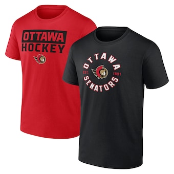 Men's Ottawa Senators Fanatics Branded Serve T-Shirt Combo Pack